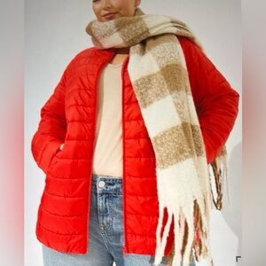 Torrid Buffalo Plaid Fringe Scarf